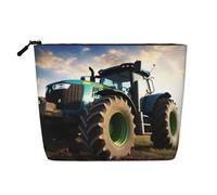 Happy Valentine's Day - Beauty case da donna, portatile, da viaggio, organizer quotidiano con cerniera, Trattore agricolo, Taglia unica