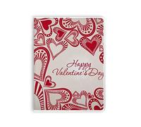 Happy Valentine's Day Cute Red Hearts Notebook Gum Cover Diario Copertina Morbida Diario