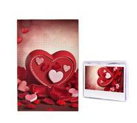 Happy Valentine's Day Puzzle per adulti 1000 pezzi, puzzle in legno da foto, puzzle impegnativo perfetto per serate di gioco, decorazione per la casa, regalo per feste di compleanno