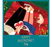 Happy Valentines Day Sketchbook: A Large Square Sketchbook with Blank and White Paper - 100 Pages ( 8.25" x 8.25" ) for Drawing, Sketching, Painting and Recording Creative Ideas.