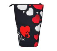 Happy Valentine'S Day Vertical retrattile Pencil Case Stationery Box Adult Office Organizer Box