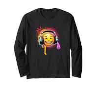 Happy Vibes - Urban Headset Beat - Grafica Stile Graffiti Maglia a Manica