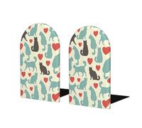 Happy Walking - Fermalibri in legno con stampa di gattini, robusto ed elegante, ottimo regalo per gli amanti dei libri