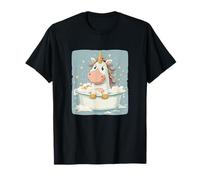 Happy Washing Unicorn per Gli Amanti della Vasca da Bagno e della Doccia Maglietta