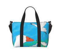 Happy White Goose - Borsa da viaggio impermeabile per palestra, sport, vacanze