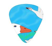 Happy White Goose, set di plettri per chitarra, 3 diversi spessori, 12 pezzi per una varietà di strumenti