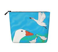 Happy White Goose - Trousse da viaggio versatile, in finta canapa, multiuso, organizer per accessori cosmetici, Nero , Taglia unica