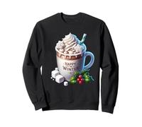 Happy Winter Coffee Mug with Mistletoe Decor for Christmas Felpa