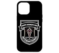 Happy Women's Day - Spilla classica con stemma Custodia per iPhone 12 Pro Max