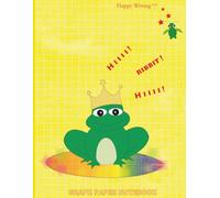Happy Writing Graph Paper Notebook: AniToony Cartoon Collection - Froggy Ribbit