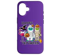 Happy Yetiween festeggia il divertimento di Halloween con simpatici mostri Custodia per iPhone 16