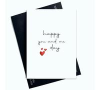 Happy You And Me Day Biglietto di San Valentino per lui per lei Galantine's Day For Friend Anniversary Card AP14