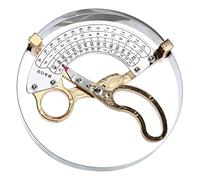 Happyaer Righello per cappello 49-62 cm in acciaio inox e ottone cappello righello tipo forbici cappello adulto dimensioni strumenti di misurazione maniglia funzionamento