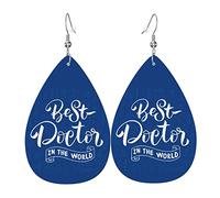 HappyAppreciation Week 2023 Orecchini in pelle per le donne Orecchini a goccia d'acqua in finta pelle Orecchini pendenti leggeri vintage per le donne