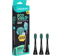 Happybrush Eco VIBE 3 Testine Nero e Menta - Testine Spazzolino