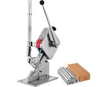 Happybuy Macchina per Tagliare Salsiccia a Forma di U con 2 Scatole di Fermagli, Manuale Clipper in Acciaio con Finitura Cromata, Salsiccie Tosatrice con Ritaglio