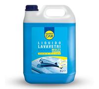 HappyCar - Liquido Lavavetri 4 Stagioni -2°C, Pronto all’Uso, Profumato, Rimuove Sporco e Grassi, Protegge dai Residui Calcarei, 5L