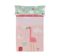 HappyFriday Set di lenzuola Moshi Moshi Ciao Multicolore Letto da 105 2 Pezzi