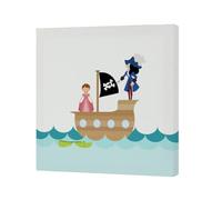 HappyFriday Tela Mr Box Flying Boy Multicolore 27 x 27 cm