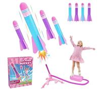 HappyGoLucky Razzo Spaziale Giocattolo, Regalo Bambina 4 5 6 7 8-10 Anni Giochi Bambina Giochi da Giardino per Bambini Giocattoli Bambina 3 4 5 6 7 Anni