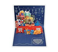 Happyhanukkah Cartolina Auguri Per Regalo In Famiglia Fatto A Mano MENORAH LIGHT Blessing Per Festival Chanukah Festive Table Decoration