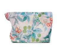 HAPPYHEIDI Grande borsa da viaggio in morbido cotone, foderata in tela, organizer per trucchi, colore: blu bacca, 001 Morbido Cotone-Blu Mirtillo, Large, Borsa da viaggio chic con fondo