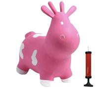HappyHopperz HHZ01B Gonfiabile Mucca, Rosa