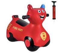 HappyHopperz HHZ32 Gonfiabile Moto dei Pompieri, Rosso