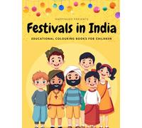 HappyHues: Simplistic Coloring Book for Kids | Festivals of India: Perfect for school children over 8 years old | Easy-to-Color Pages for Little Hands