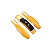 Happyit Auto Custodia Chiave Copri Chiavi Telecomando Adatto per Panamera Spyder Carrera Macan Boxster Cayman Cayenne 911 970 981 991 (Giallo)