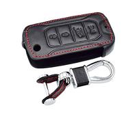 Happyit Caso di Copertura Chiave Dell'automobile in Pelle Portachiavi per Jeep Renegade 2015 2016 2017 2018-2022 4 Pulsanti Flip Pieghevole Remote senza Chiave
