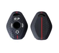 Happyit Coperchio Caso Guscio Chiave in Silicio Motivo a Nido d'ape per Auto per bmw X3 X5 Z3 Z4 3 5 7 Serie E38 E39 E46 E83 2 Pulsanti Nero