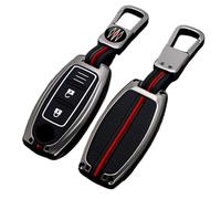 Happyit Cover per chiave auto in lega di zinco per Nissan Qashqai Juke J10 J11 X-Trail T31 T32 Kicks Tiida Pathfinder Infiniti Q50 (A, colore opaco)