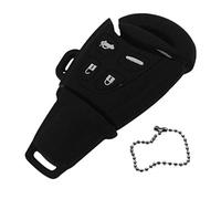 Happyit Cover per chiave auto in silicone per SAAB 9-3 9-5 93 95 4 pulsanti accessori telecomando auto (nero)