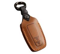 Happyit Custodia in pelle per tasti remoti per Toyota CHR Camry Corolla RAV4 Highlander C-HR Prius Land Cruiser Prado 2/3 Buttones (Marrone+2B)