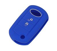 Happyit - Custodia in silicone per chiave auto Land Rover Range Rover Sport LR3 Discovery 3 pulsanti pieghevole con telecomando Blu