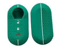 Happyit Custodia in silicone per tasti remoti Compatibile con Fiat 500 Panda Punto Bravo Doblo Peugeot Boxer Citroen Relay Fiat Ducato Lancia Musa 3 Pulsanti (Verde)