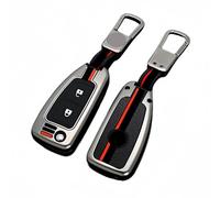 Happyit Custodia per chiave auto in lega di zinco adatta per Nissan Qashqai Juke J10 J11 X-Trail T31 T32 Kicks Tiida Pathfinder Infiniti Q50 Keyless Accessori (E, colore opaco)