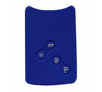Happyit Custodia per telecomando auto a 4 pulsanti, in silicone, per Renault Clio, Scenic, Megane, Duster, Sandero, Captur, Twingo, Koleos Navy blue