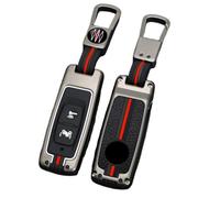 Happyit Lega di Zinco + Silicone Custodie per Chiavi Auto per Honda PCX160 VISION SH350 160 PCX 125 Switch 150 ADV Wrench 350 2021 2022 2 Pulsanti auto custodia coprichiave (Fibbia opaca+quadrata)