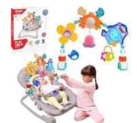 HappyKidsClub Arco Giochi Passeggino Neonato, Culla e Ovetto, con Aggancio Universale, Giochi & Regalo per Neonato (Oceano)