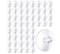 happymas 20x Supporti a ventosa - Ventose per catene luminose - Supporti a ventosa con intaglio per finestre e vetri - Ganci per il fissaggio
