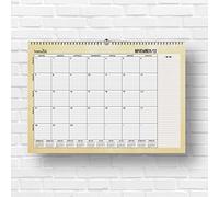 HappyMots Agenda mensile 2023 | 32 x 47 cm | Calendario da parete | 16 mesi - Da settembre 2022 a dicembre 2023 | Spazio per scrivere e notare | Comodo, pratico e motivante.