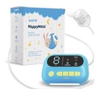 HappyNose - Aspiratore nasale con aspirazione 2 volte maggiore per neonati e adulti, dispositivo ricaricabile per muco e muco