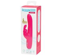 Happyrabbit Curve Slim - vibratore impermeabile con braccio clitorideo (rosa)