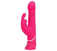 Vibratore Rabbit Ricaricabile con Funzione di Spinta e Stimolatore Clitorideo (rosa)