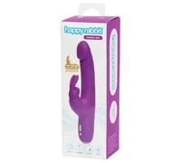 Vibratore Impermeabile Slim per Principianti con Carica USB e Stimolatore Clitorideo a Forma di Coniglio (Viola)