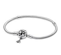 HappyStar Bracciale Donna Argento 925, Bracciali Bead Charm Da Donna,Braccialetto in Argento Sterling con chiusura Regali per donne.