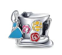 HappyStar charm argento 925,bead charm da donna,perline, si adatta fascino bracciali collana Gioielli europei,