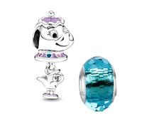 HappyStar charm argento 925,bead charm da donna,perline, si adatta fascino bracciali collana Gioielli europei,